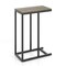 Black Metal C-Shaped Side Table with Sturdy Frame and Space-Saving Design